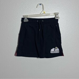 Justice Kids Girls Black Sweat Skort Skirt Just Peanuts size M(10).